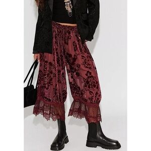 Free People - Forever Young Burnout Velvet Bloomer Pants